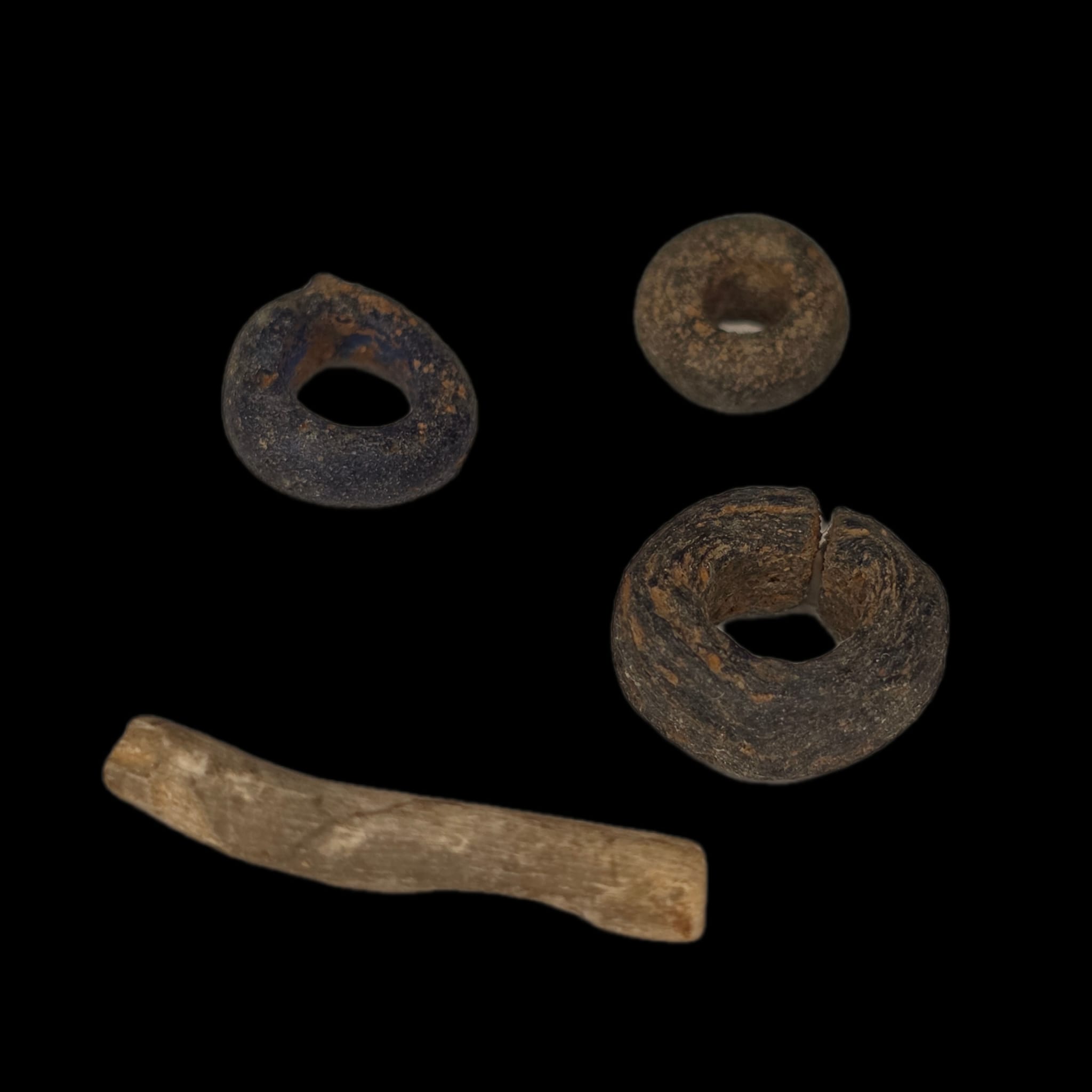 Four pieces close-up